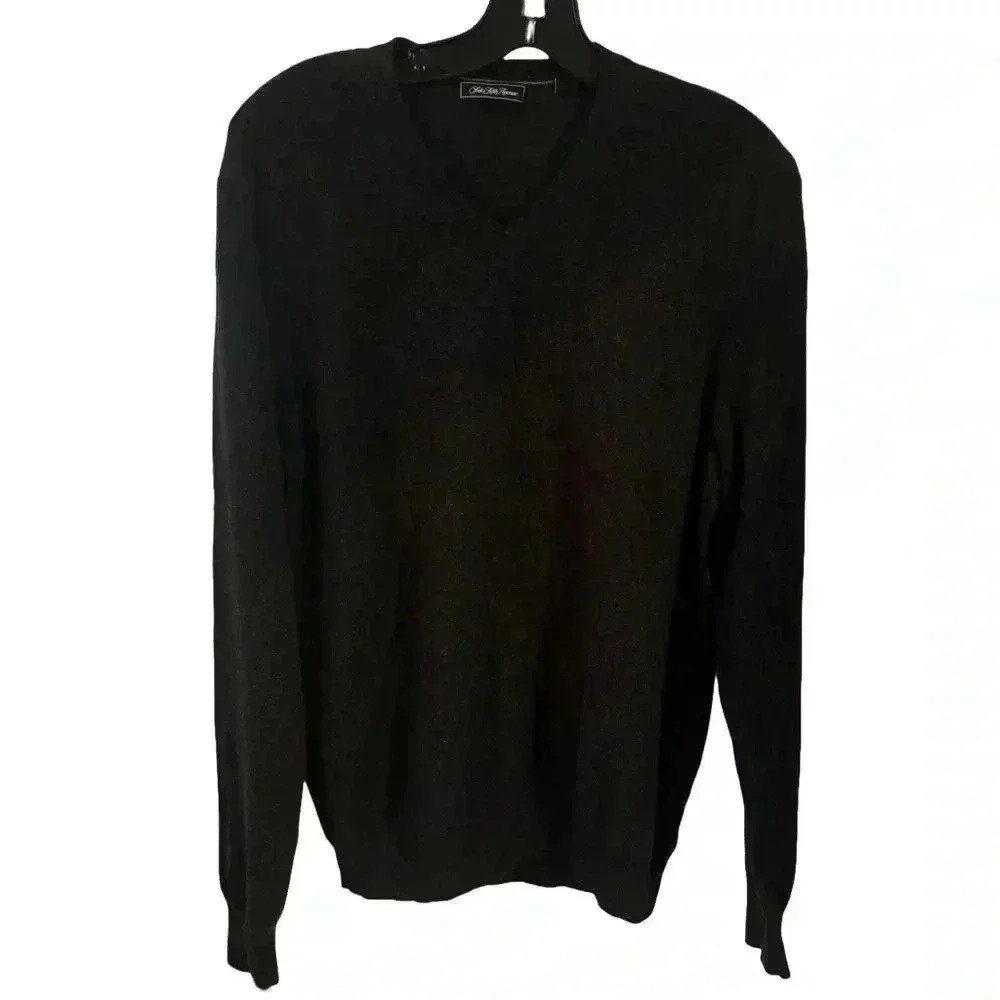 Saks Fifth Avenue Men’s 100% Cashmere V-Neck Sweater Size L